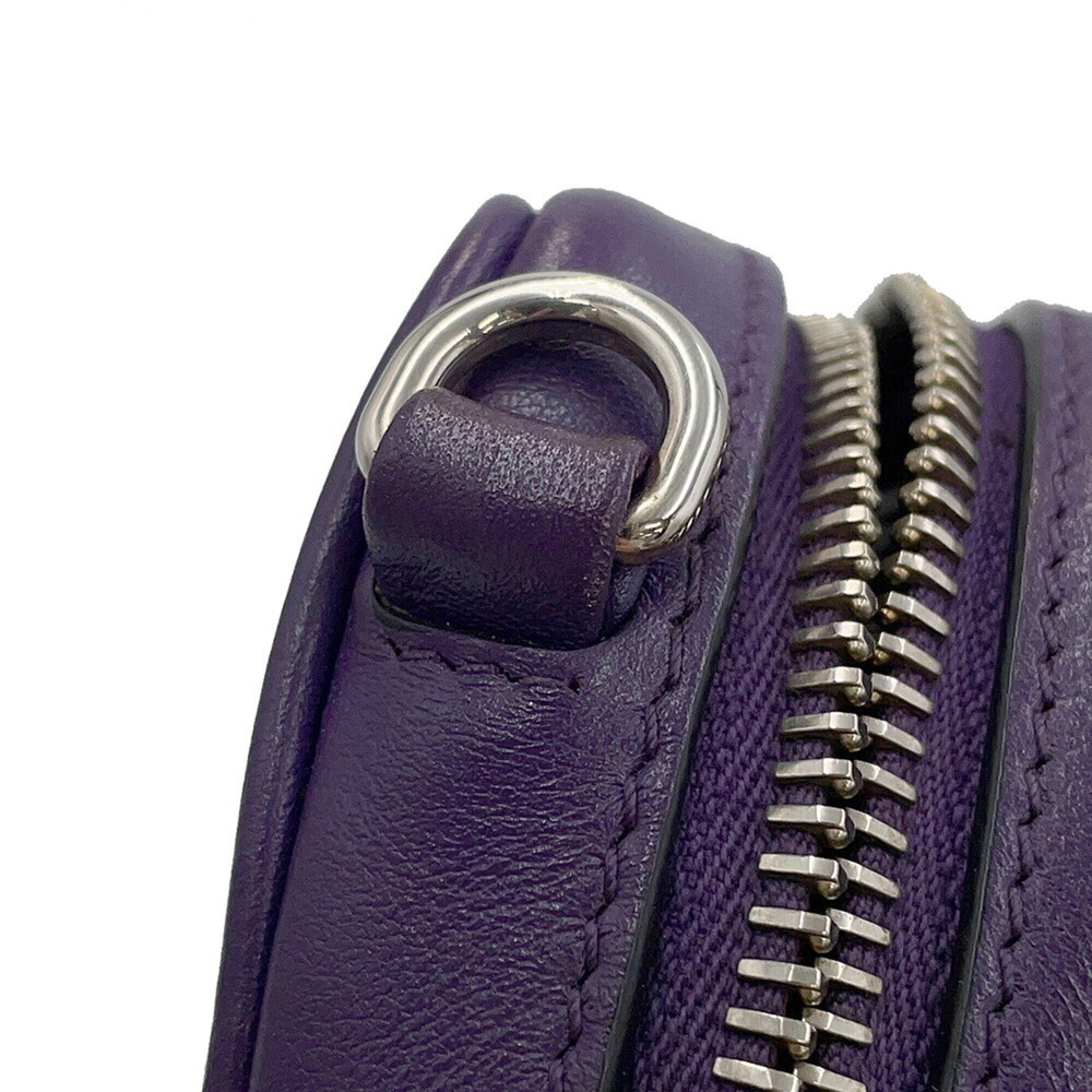 PRADA Purple Leather Shoulder Bag - Picture 7 of 16